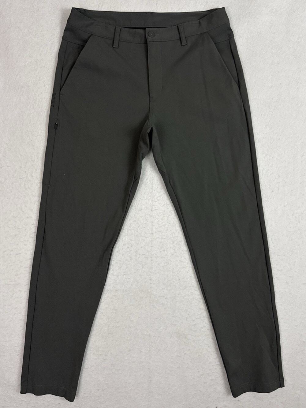 BYLT Everyday Pant 2.0 Mens Large Charcoal Gray Straight Fit Stretch Golf Casual